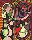 Girl Before a Mirror by Pablo Picasso